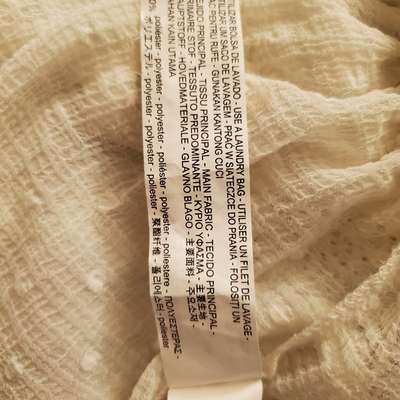 Zara Swiss Dot Sheer Peasant Blouse - Picture 15 of 15